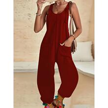 B 32296 Summer Casual Fashion Jumpsuit �ļ����e�B�wѝ �羳��