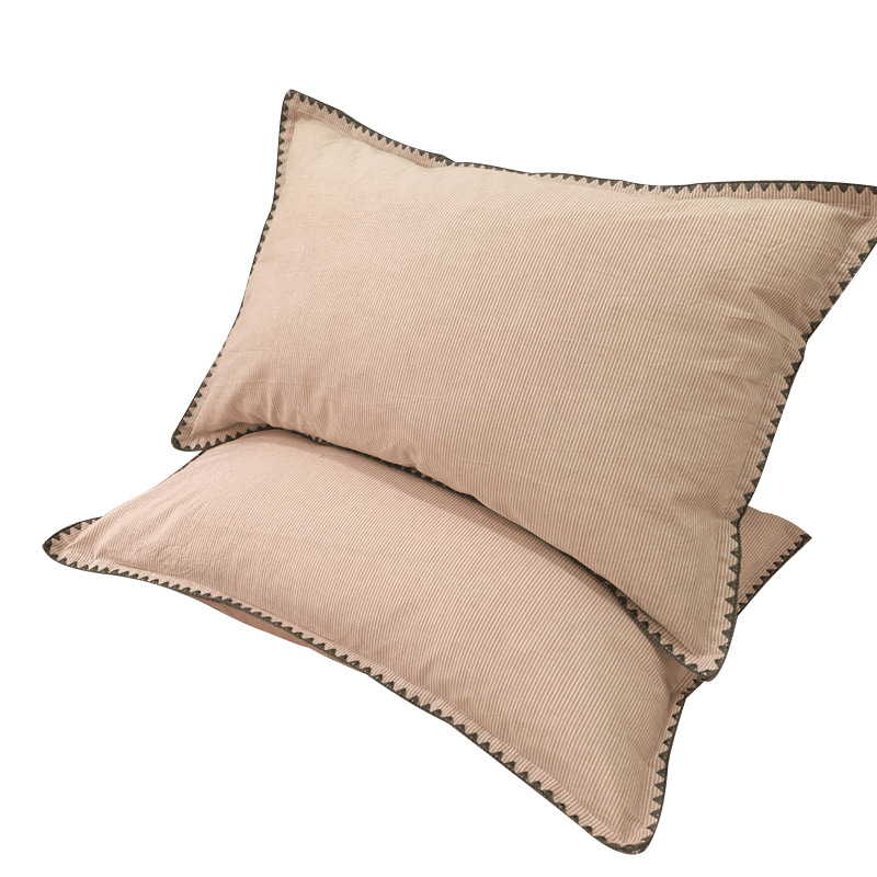 Cotton 2025 nuevo estilo funda de almohada funda de almohada par hogar 100 almohada de algodón núcleo de almohada caja de forro individual hombre 3