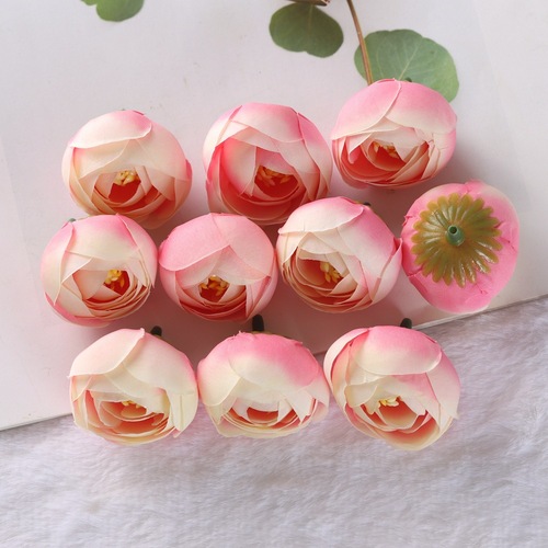 4cm Artificial Tea Rose Buds Small Rose Buds Rose Heads Wedding Corsage Wrist Flowers Small Tea Roses Fake Flower Accessories