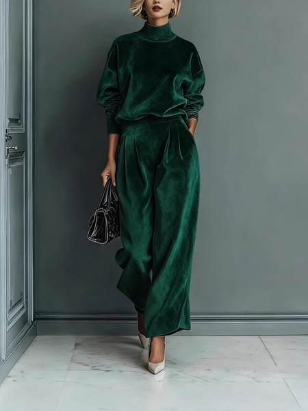 autumn demi-season velvet sports suit for leisure