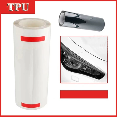 Factory Direct Sales of Automotive Tpu Blackened Light Film, Self-Repairing Protection, Anti-Scratch Car Headlight Color Change Film, Tail Light Film (Car headlight protective film) - tpu-transparent-to-black-30cm-05m-units