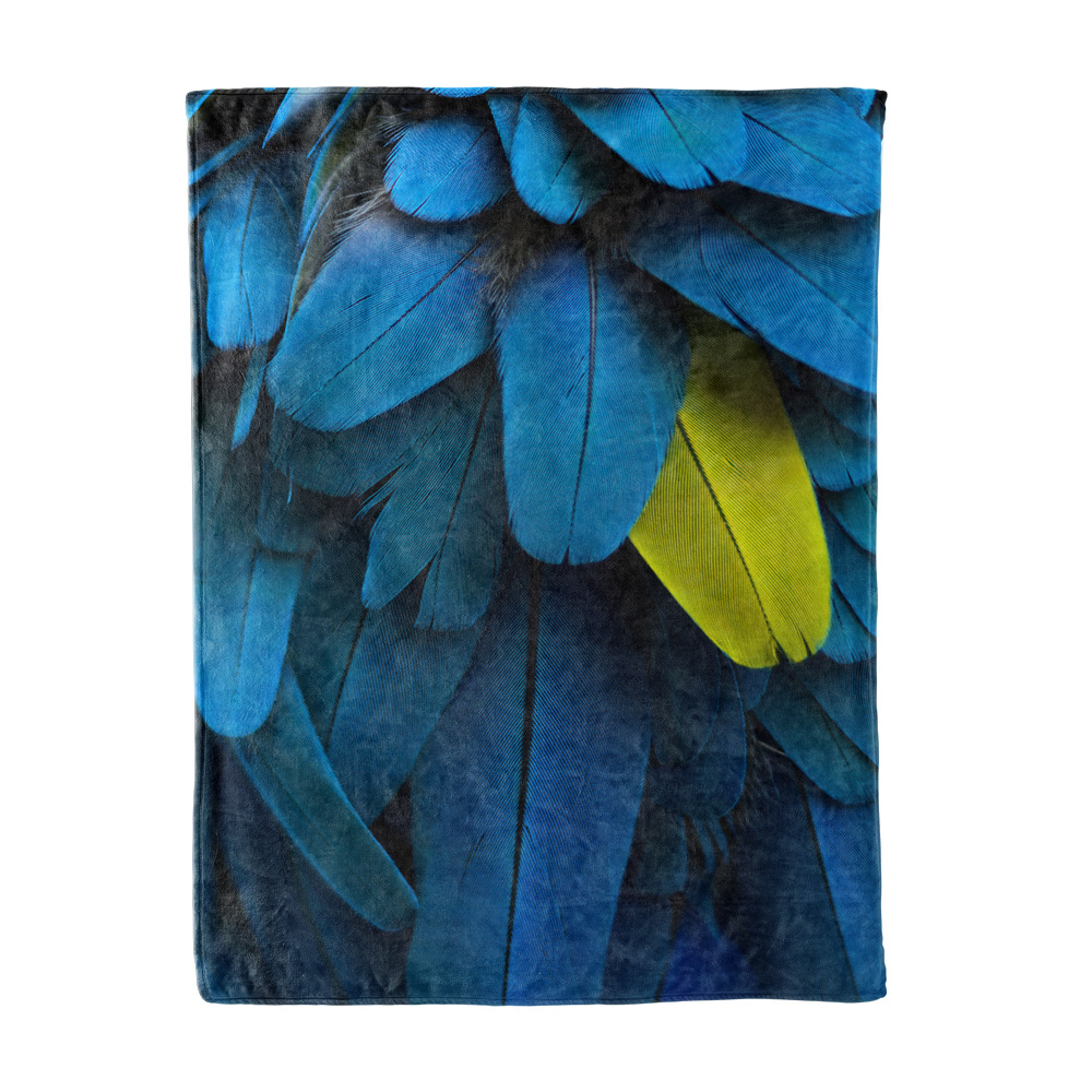 亚马逊热销动物羽毛午睡办公室礼品沙发保暖床单空调法兰绒毛毯