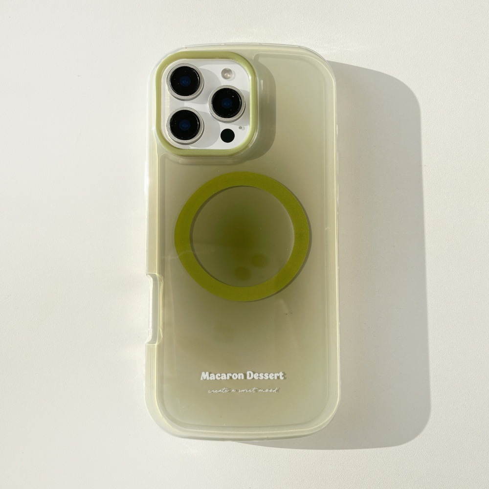 Ins estilo simple gradiente color sólido magnético adecuado para 16ProMax Apple 14/15 funda para teléfono móvil iPhone16 femenino 13