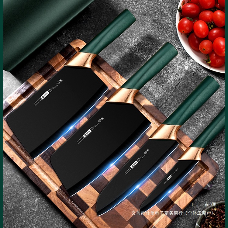 刀具厨房菜刀菜板套装德系全套不锈钢切片砍骨刀水果厨刀组合家用