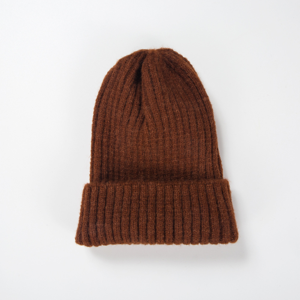 38g Weight Housewarming, Anniversary, Business, Wedding, Outdoor, Travel, Birthday, Festival, Sports, Shopping Occasion Solid Color Pattern Unisex Gender Korean Style Style Khaki, Grey, Beige, Pink, Purple, Red, Green, Blue, Wine Red, Camel, Yellow, Black Color One Size Size Korean Knitted Hat Autumn And Winter Warmth Fashion Striped Woolen Hat Solid Color Flanging Hedging Cold Hat 4