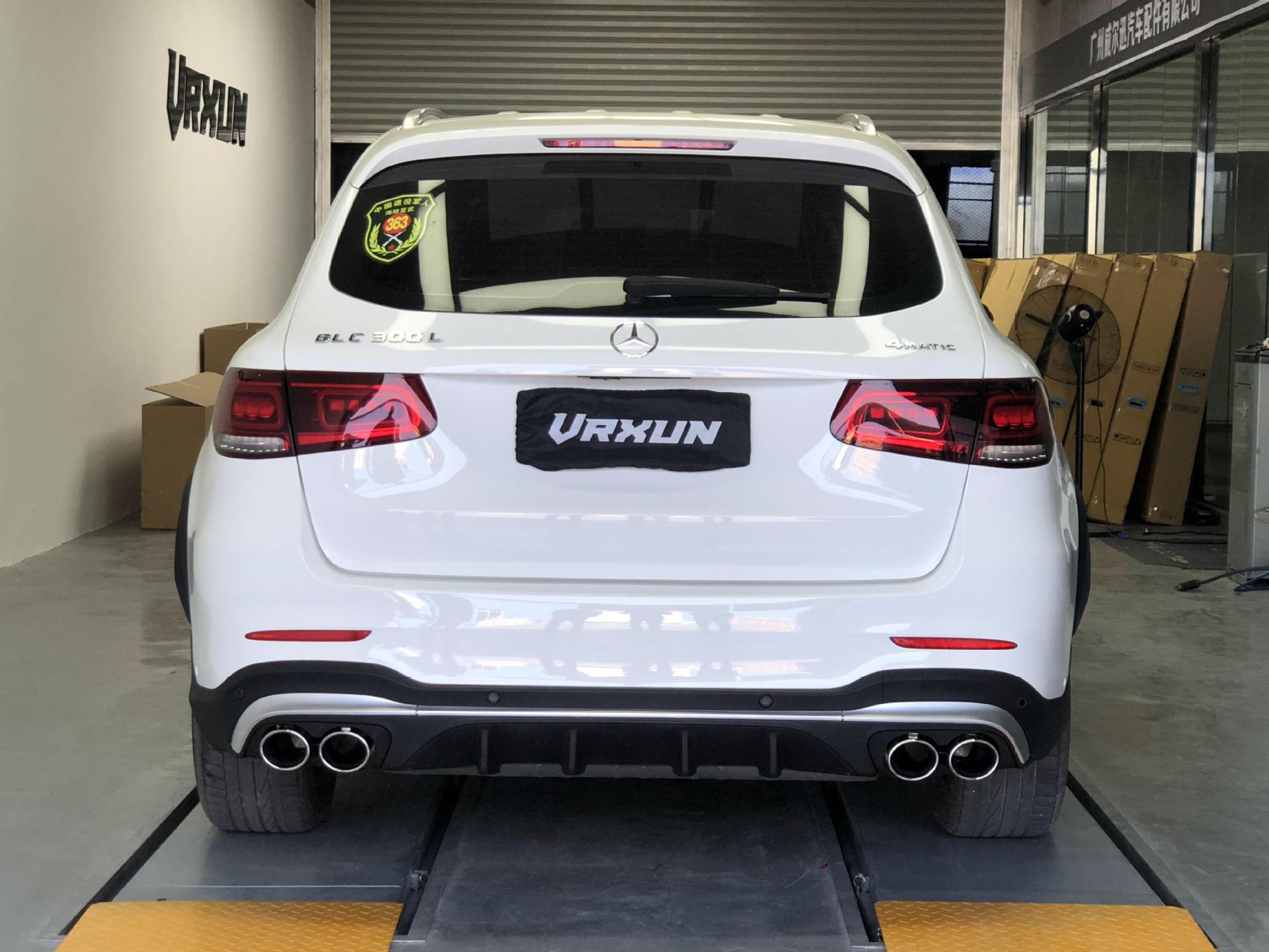 Suitable for 20-22 Mercedes-Benz Glc X253 to 22 Glc43 Amg Surround Upgrade Front and Rear Lip Bars, Grille, and Tail Throat