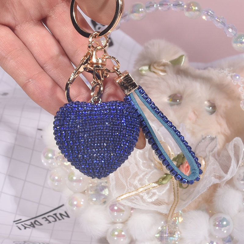 54g Weight Bag Pendant, Keychain Classification 1 Piece Quantity Luxurious Sweet Heart Shape Alloy Valentine's Day Women's Bag Pendant Keychain