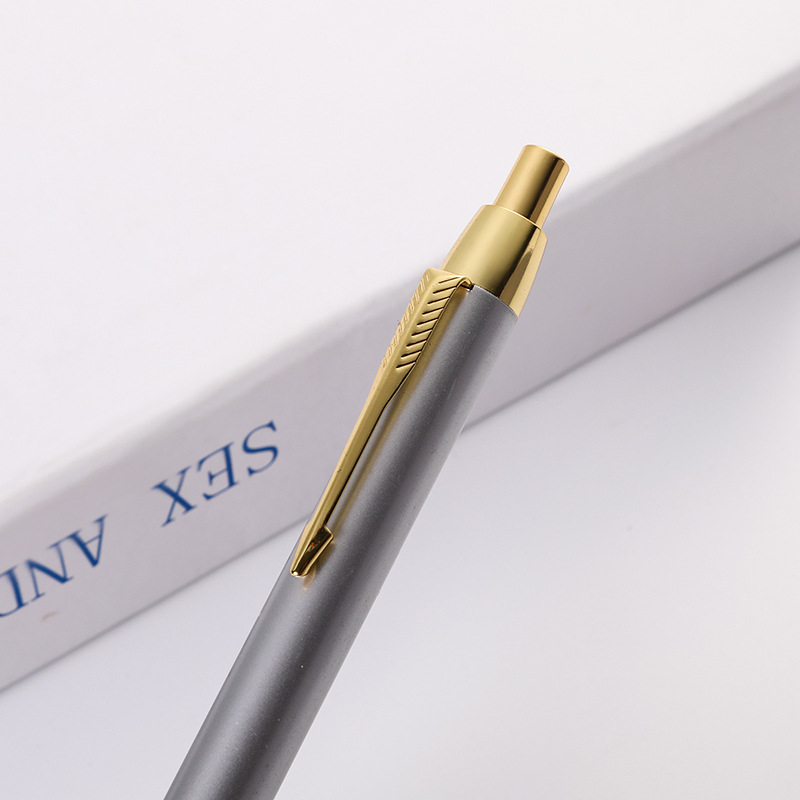 Fábrica al por mayor metal pluma prensa bolígrafo publicidad de negocios regalo pluma Oficina firma pluma impresión personalizada logotipo