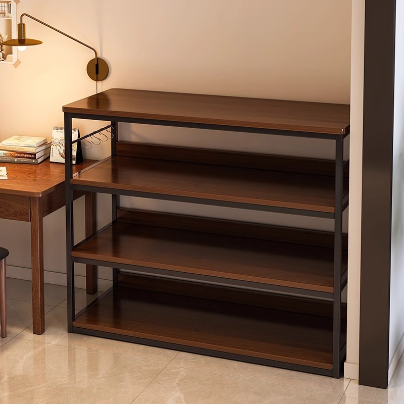 Estante de piso estante contra la pared estante de alquiler multicapa gabinete estrecho estante de almacenamiento estante de hogar estante de exhibición en línea junto al escritorio