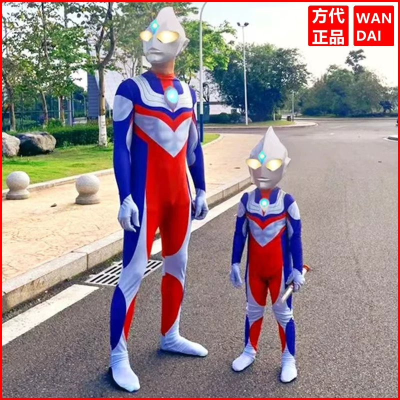 Костюм Ультрамана Тига для мальчиков, детская одежда для косплея Zero для взрослых, комбинезон для взрослых для мальчиков.