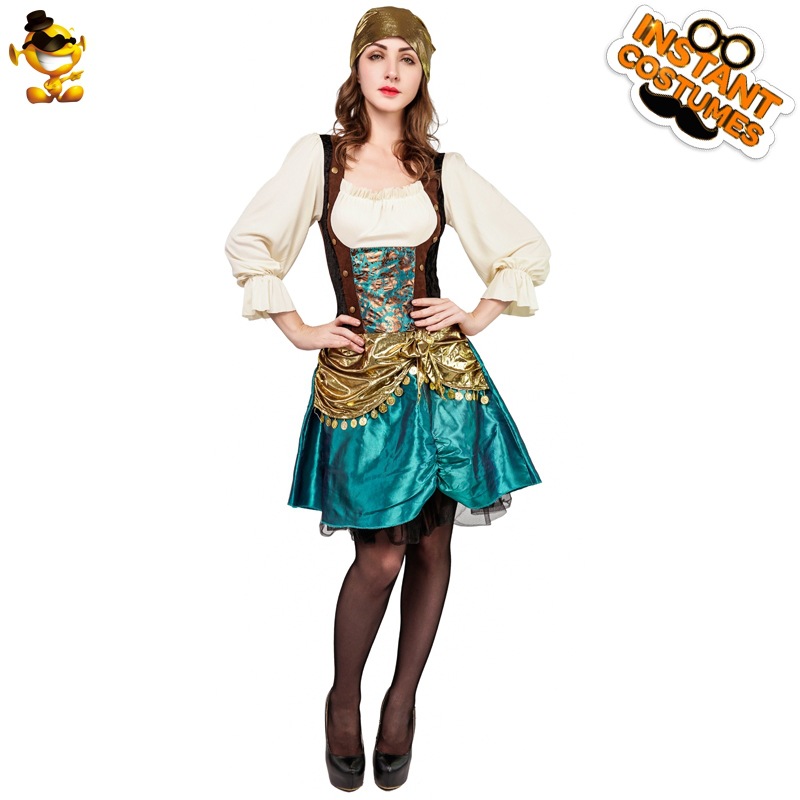 De Halloween de las mujeres adultas de Europa y América Nordic Pirata Nacional chica traje grande hembra pirata Cosplay traje del funcionamiento image 8