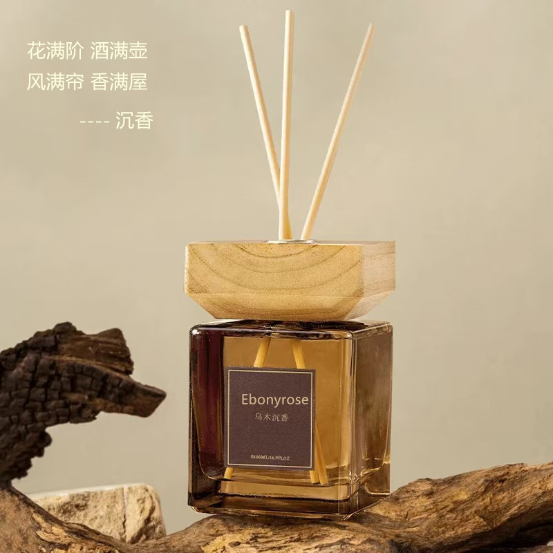 Encanto oriental 500ML Aromaterapia sin fuego de gran capacidad, sala de estar del hotel, interior del hogar, expansión duradera de la fragancia, aromaterapia de ratán