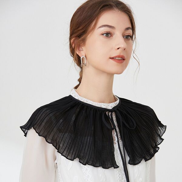 Black shiffon cloak