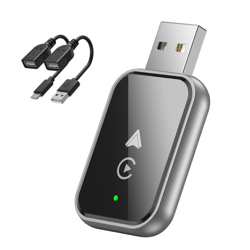 跨境 Auto盒子USB无线Carplay智能车载盒子适用iPhone安卓Android|undefined