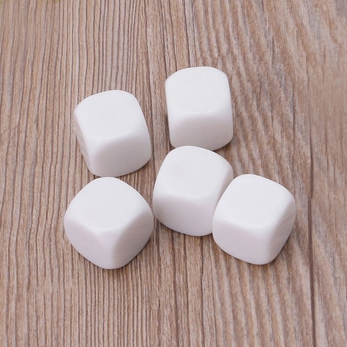 No. 20 glossy die blank dice DIY dice printable rounded corners 2CM