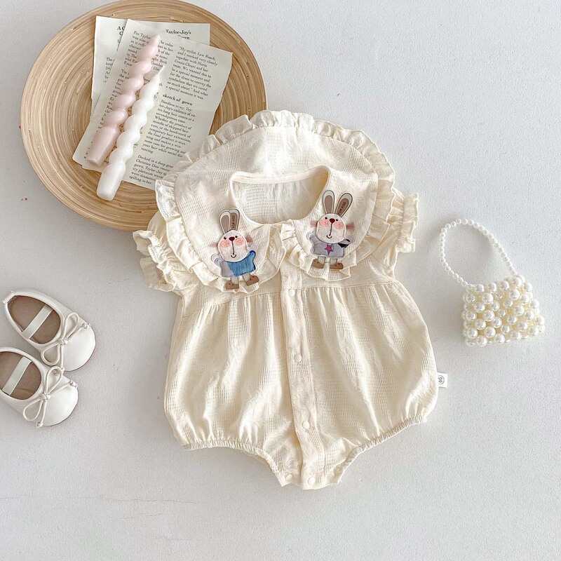 Baby Summer Thin All-in-one Coat for Women Sweet Doll Lair Collar Wrap Hart Lovely Rabbit Princess Clothes