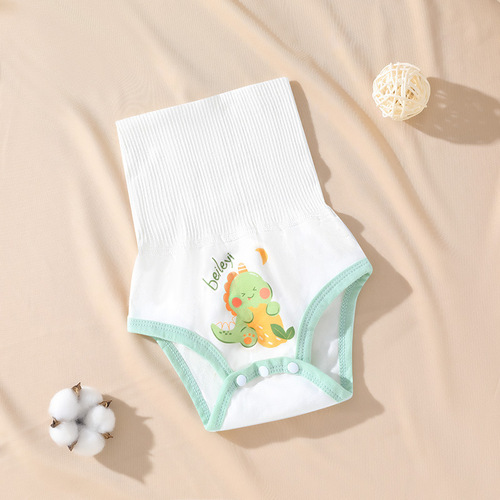 y2201 Infant Waist-High Belly Wrap Pajamas Newborn Belly Band Baby Diaper Pants Infant Belly Guard Diaper Underpants