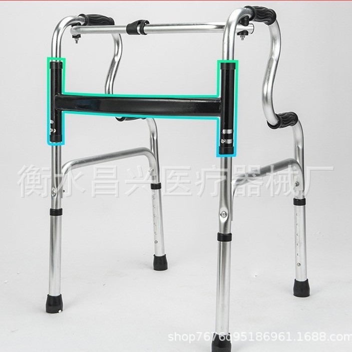 Fábrica al por mayor de acero inoxidable caminar ayuda ancianos caminar ayuda plegable caminar ayuda muletas rehabilitación caminar ayuda