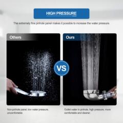 跨境負離子花灑增壓節水手持淋浴噴頭負離子一鍵止水淋浴花灑套裝