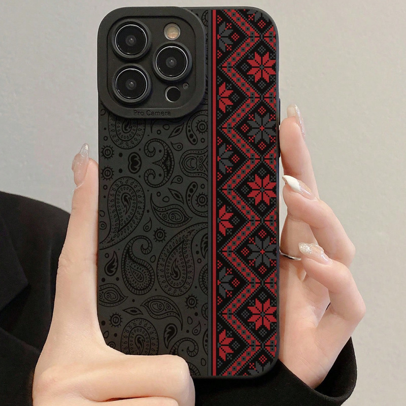 Totem Pattern Is Suitable for Apple 12 Phone Case 15Promax/14/13 Niche Iphone11 Soft 17/16Pro