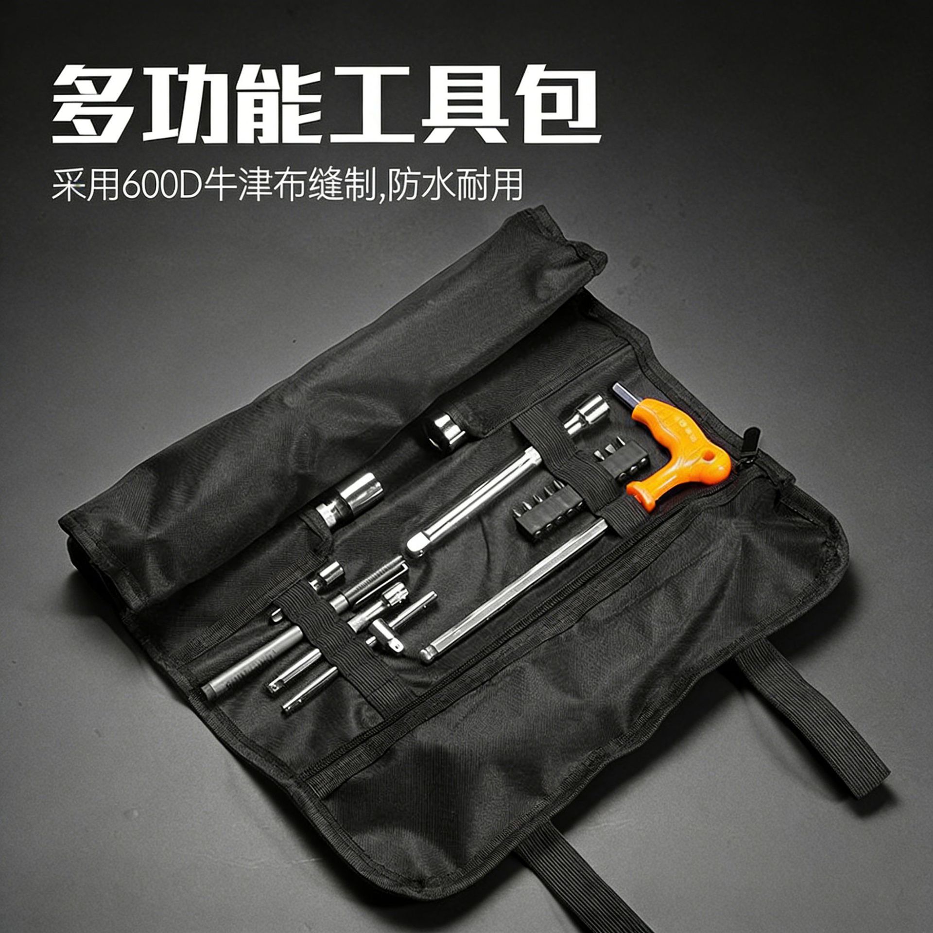Bolsa de herramientas portátil de gran capacidad para técnicos de instalación, resistente y duradera, multifuncional, para electricistas.
