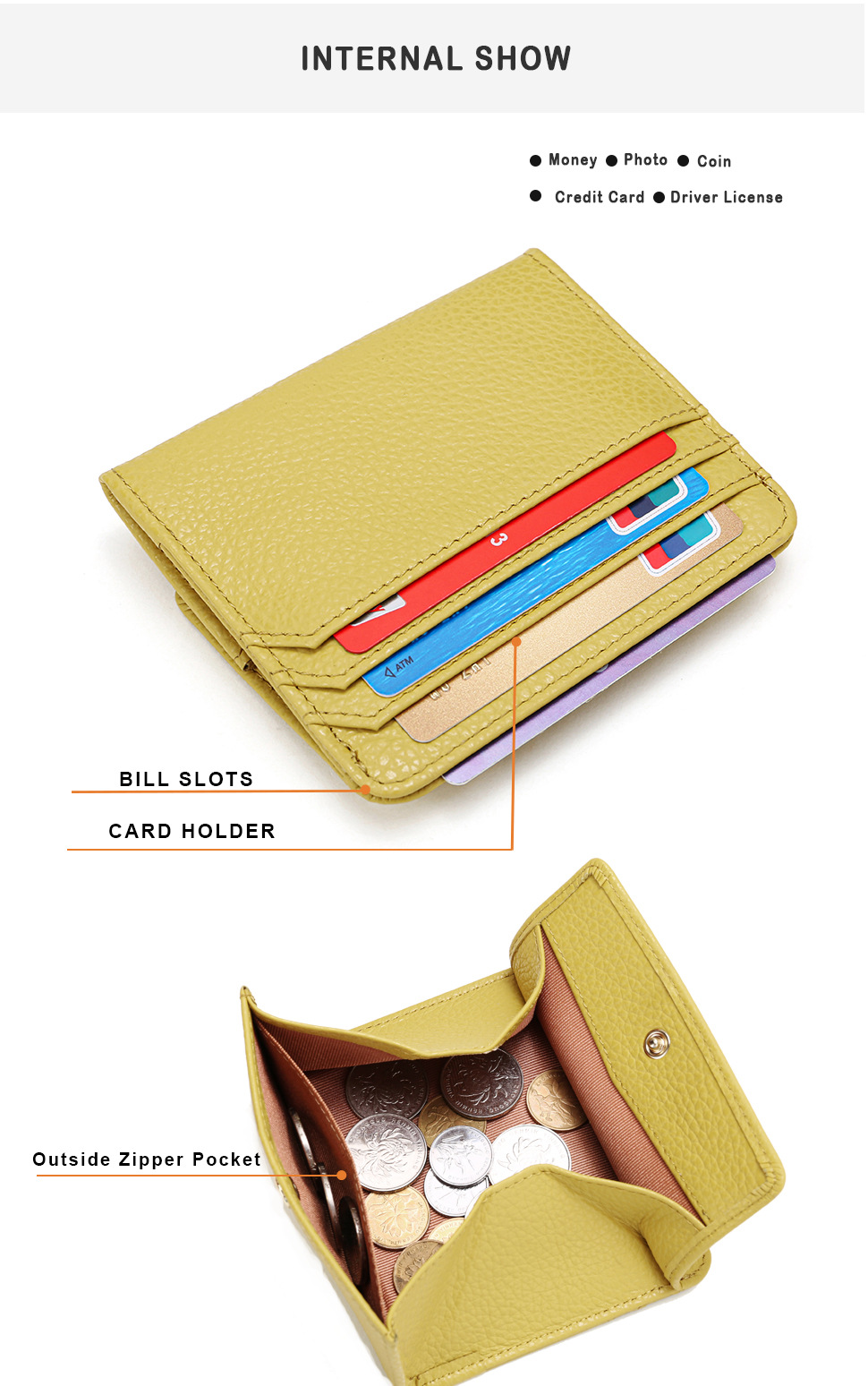 Title 8, Cartera de mujer de moda, multi tarjetas, mini,...