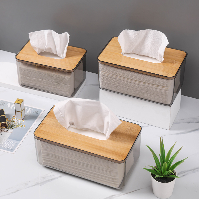 Creative Living Room Coffee Table Tissue Box Household Napkin Storage Box Round Paper Box Desktop Face Towel Paper Box Light Luxury