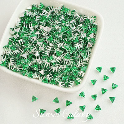 Drill Spacer Beads Handmade DIY | Zərgərlik ara hissələri - 4mmforest-green-silver-30-pieces