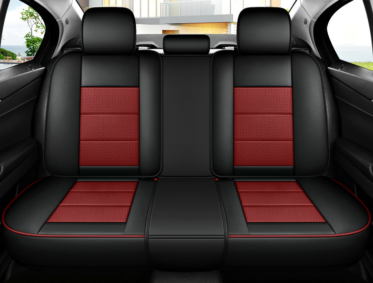New Napa Leather Fully Surrounded 3D Full Leather Four-Season Universal Car Seat Cushion Breathable Seat Cover Car Cushion Seat Cushion