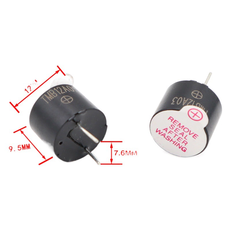 Зуммер TMB12A05 12*9,5 активный 3V/5V/12V/24V 12095 длинный звук непрерывный звук