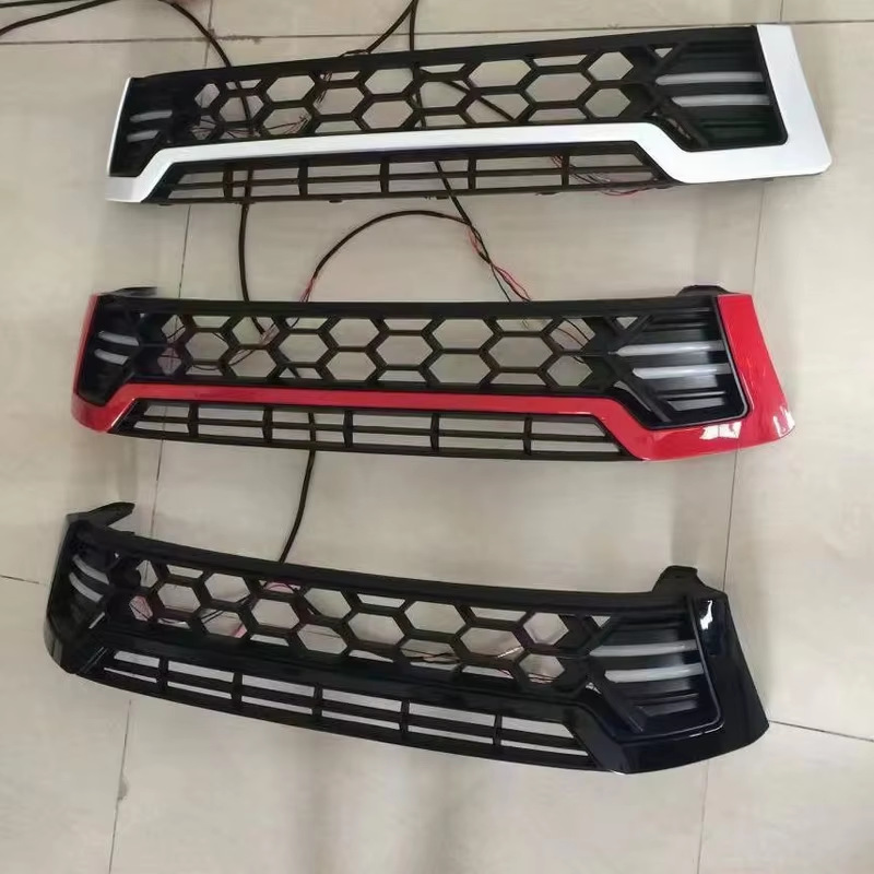 Suitable for Toyota Hilux Revo Front Grille, Pickup Truck Off-Road Front Grille Plastic Modification Parts
