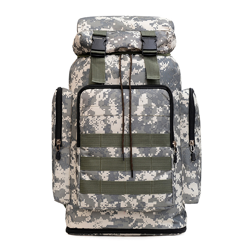 70L bolsa de montañismo de camuflaje impermeable de gran capacidad mochila táctica de ocio deportes al aire libre senderismo mochila