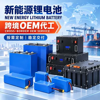 新能源储能锂电池12.8V‑100AH OEM锂电池 定制太阳能光伏发电池