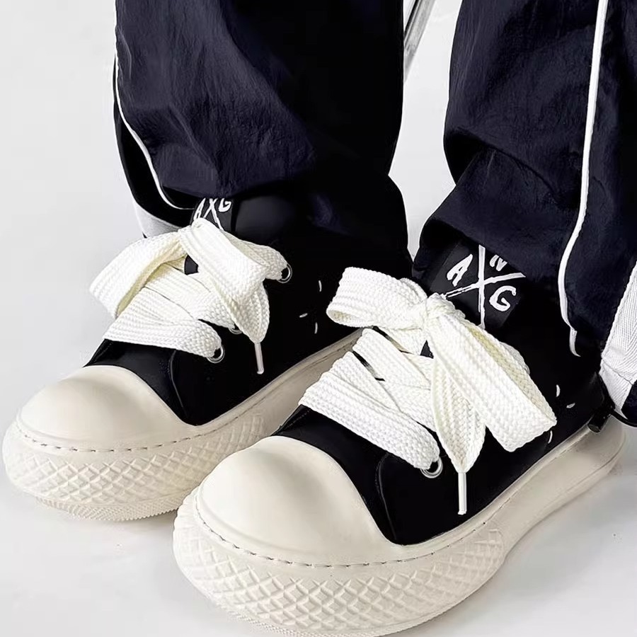 Petite niche renversée nouvelle femme semelle épaisse hauteur augmentant décontracté bout rond couple chaussures de sport planche, Chubby_voghion.com