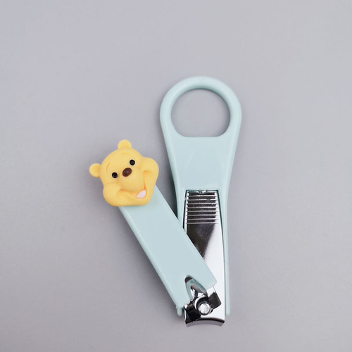 Creative cartoon foldable nail clipper, single adult splash-proof nail scissors, nail clippers, portable manicure knife