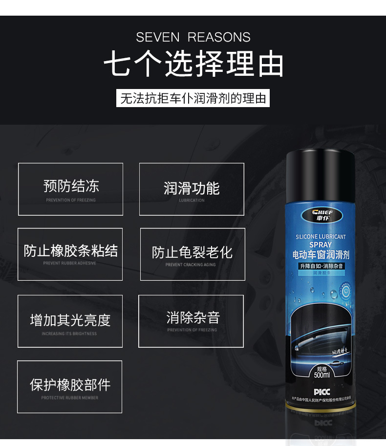 Car Service Upgrade: 450ml Large-Capacity Window Lubricant, Silent Lubrication for Glass Lift, Essential Car Grease