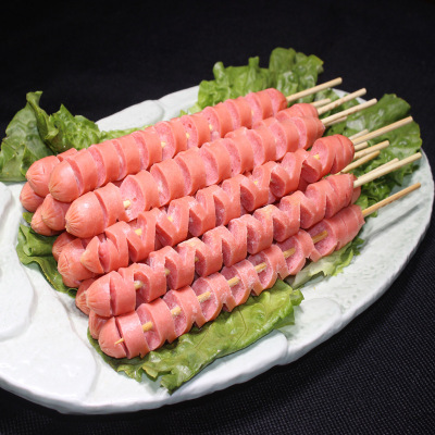 Fire dragon string 10 package *15 String/sausage Bratwurst  Elastic force Bloom Jacquard barbecue Ingredients