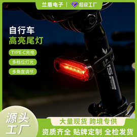 跨境批发可调节自行车尾灯户外夜骑山地公路自行车警示灯后尾灯