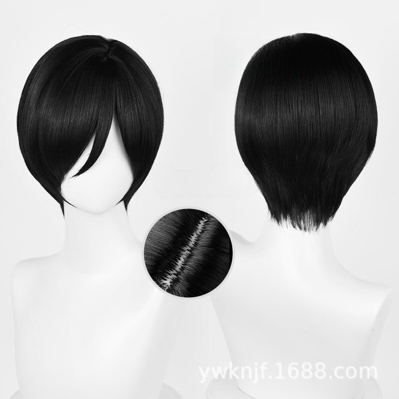 Resident Evil Ada Wong Cos Wig Ada Wong Black Universal Short Hair Performance Wig