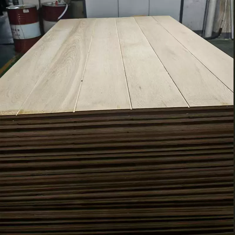 地板表皮欧橡木饰面基材压贴胚料加工黑胡桃天然板材木皮