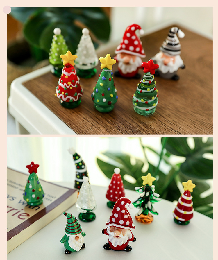 Holiday, Daily, Selfie Occasion Christmas Casual Elegant Cute Christmas Tree Glass Holiday Daily Selfie Decorations Table Decoration
