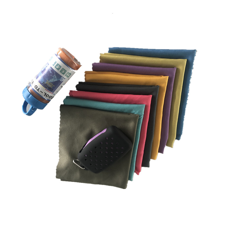 新款乱纹冷感毛巾运动健身速干冰凉巾防暑降温凉感毛巾定制|ms