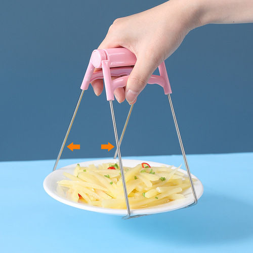 Anti-scalding bowl clamp household kitchen artifact stainless steel anti-slip bowl clamp glove clamp plate clamp steamer bowl lifter