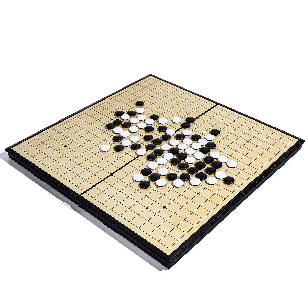 Juguetes magnéticos de ajedrez plegables de ajedrez para niños portátiles en blanco y negro juegos de mesa de ajedrez