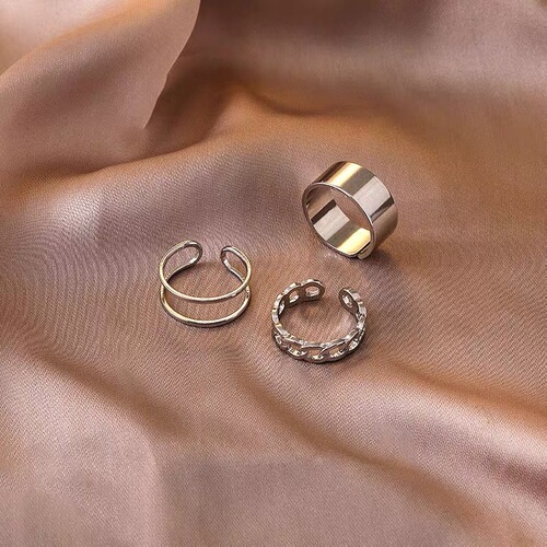 Women's Hip-Hop Style Korean Open Adjustable Finger Joint Ring with Cold and Unconventional Ins Ring