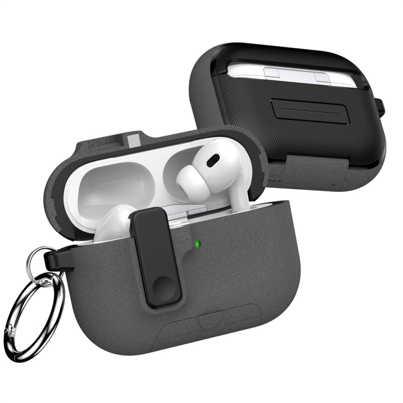 适用airpods pro3保护套弹盖锁扣支架二代4代pro2苹果蓝牙耳机壳|undefined