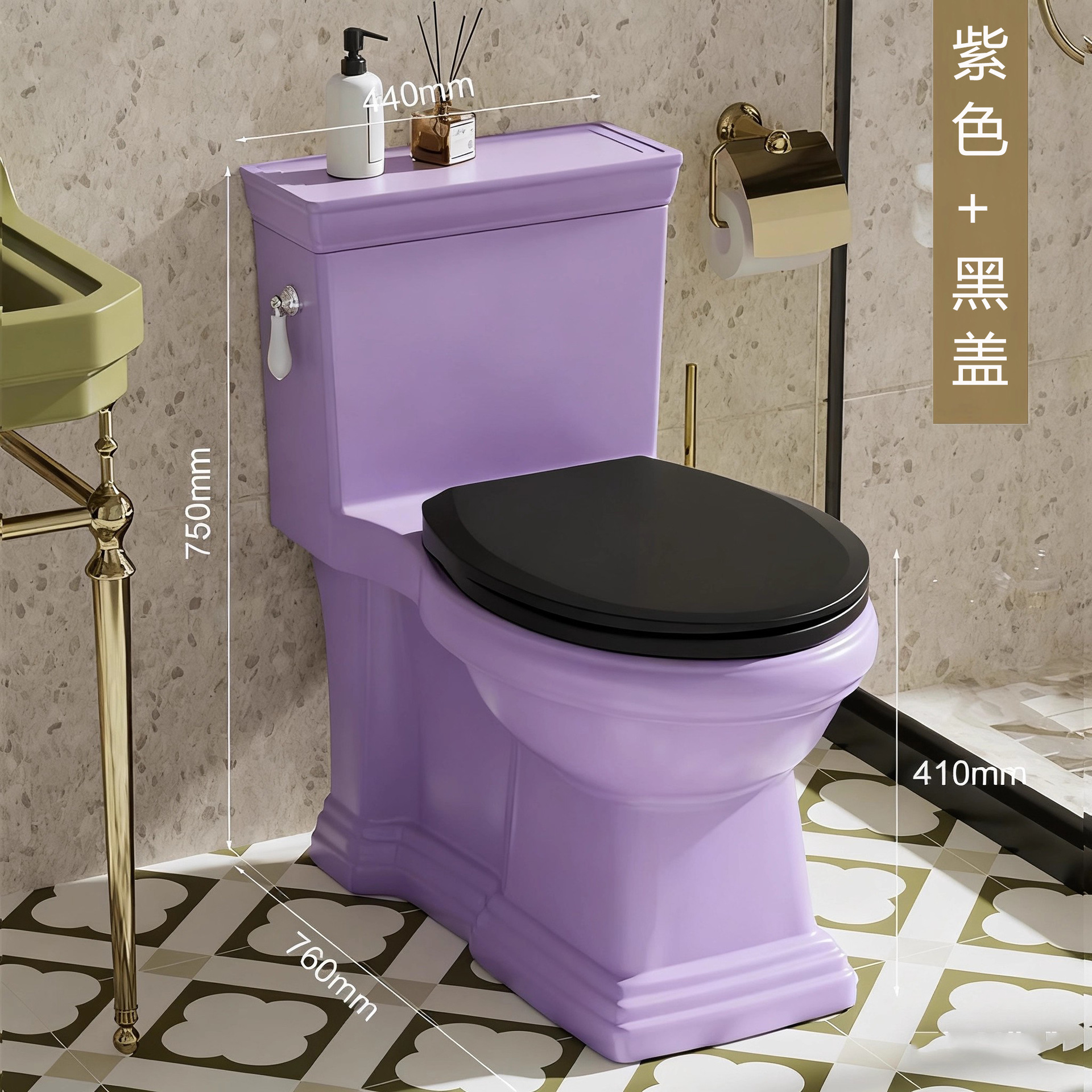 Europa y los Estados Unidos CUPC retrógrado francés inodoro doméstico europeo tipo sifón cerámico americano asiento de inodoro transfronterizo