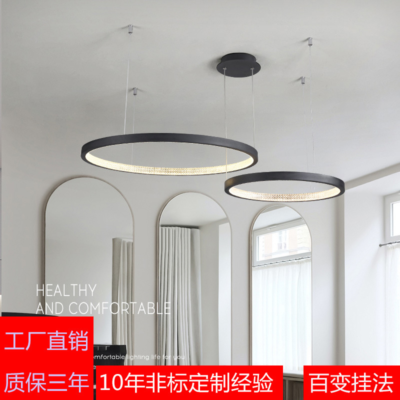 新款簡約客廳全銅吊燈 現代輕奢藝術北歐燈具 創意個性臥室餐廳燈