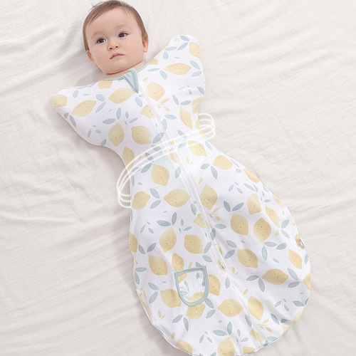 Newborn baby anti-hiccup sleeping bag pure cotton swaddling blanket spring summer folding-style baby anti-kick blanket for all seasons