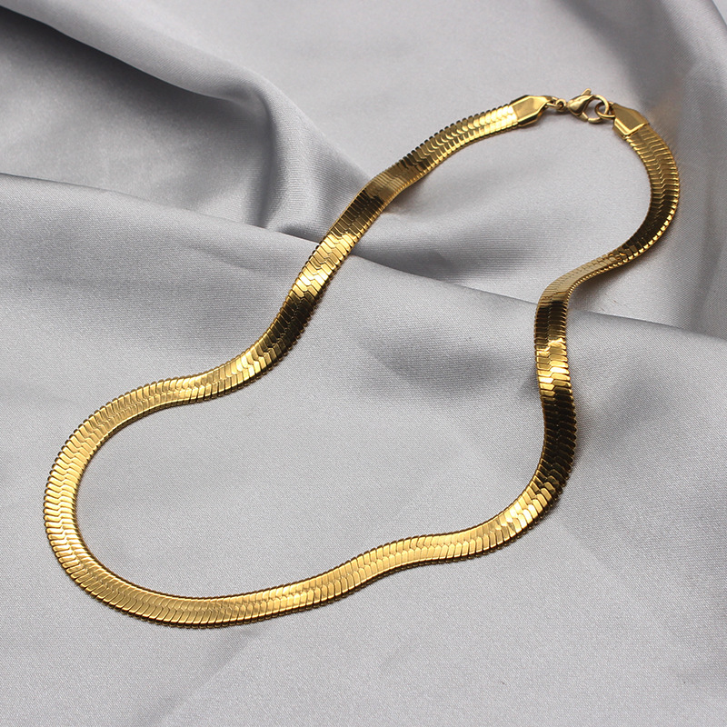 Stainless Steel Blade Chain Necklace